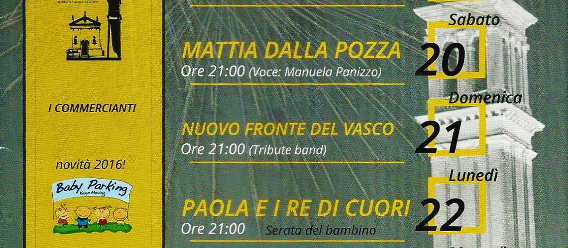 Programma sagra